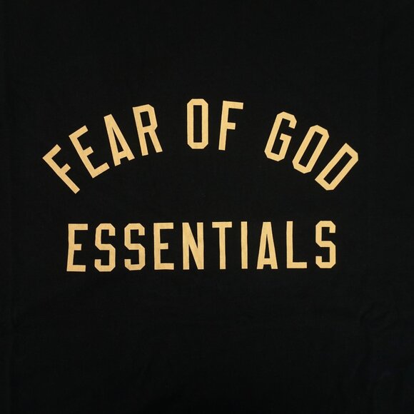 Fear of God Crewneck Short-Sleeve Tee in Black & Yellow Men's Size Medium - NWT - Picture 5 of 12